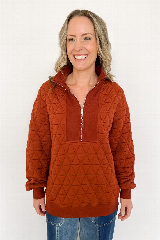 Cadence Quilted Half Zip 2